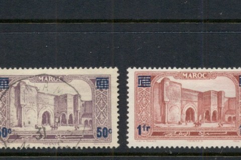 French Morocco 1930-31 Pictorials Surch