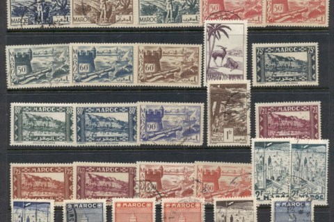 French Morocco 1939-42 Pictorials Asst