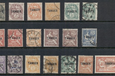 French Morocco 1918-24 Tanger Opts Asst