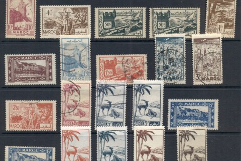 French Morocco 1945-47 Pictorials Asst