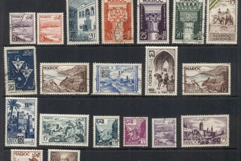 French Morocco 1951-54 Pictorials Asst