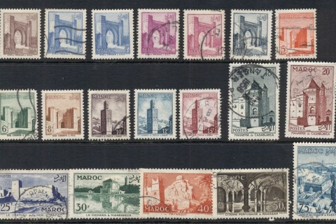 French Morocco 1955 Pictorials Asst