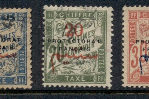 French Morocco 1915-17 Postage Dues Asst