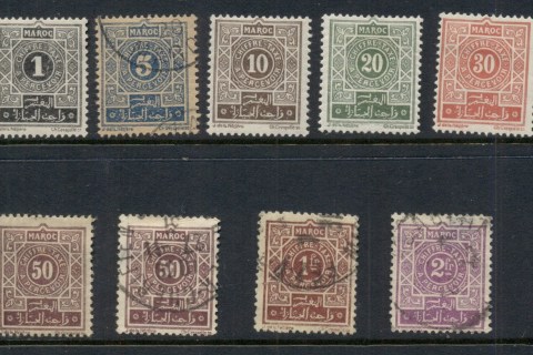 French Morocco 1917-26 Postage Dues Asst