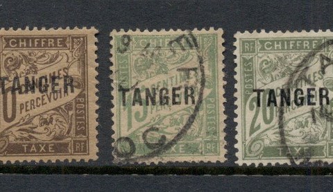 French Morocco 1918 Postage Dues Opt Tanger Asst