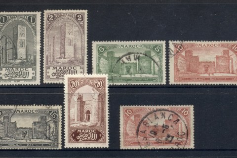 French Morocco 1917 Pictorials Asst