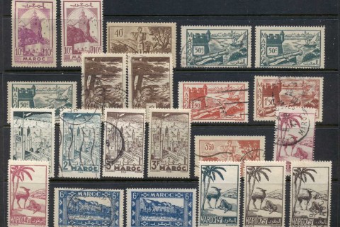 French Morocco 1945-47 Pictorials Asst