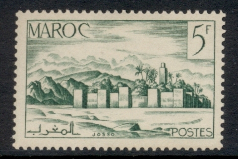 French Morocco 1949 Walled City 5f