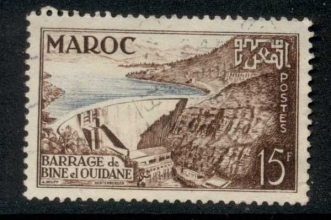 French Morocco 1954 Bine el Ouidane Dam