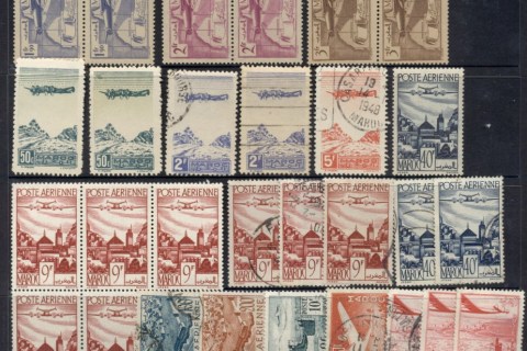 French Morocco 1939-55 Air mail Assorted oddments