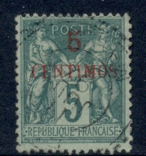 French Morocco 1891-1900 Peace & Commerce 5c green TyII
