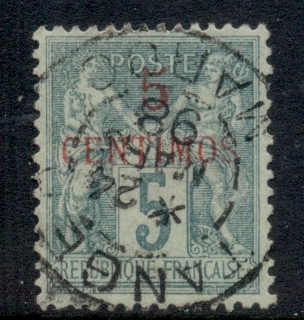 French Morocco 1891-1900 Peace & Commerce 5c green Ty?