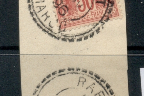 French Morocco 1891-1900 Peace & Commerce 50c on 50c carmine on rose TyII