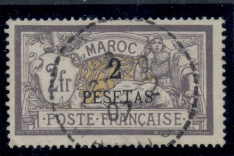 French Morocco 1902-10 Merson 2p on 2f grey-violet & yellow