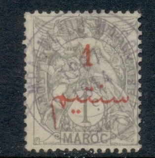 French Morocco 1911-17 Blanc 1c on 1c grey