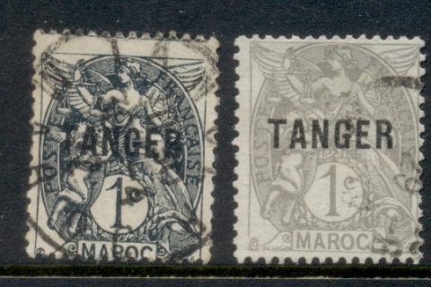French Morocco 1918-24 Tangier Opts. 1c 2xshades