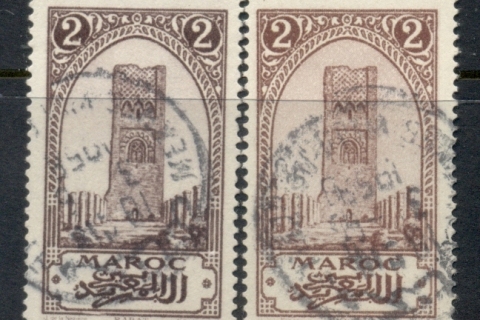 French Morocco 1923-27 Pictorials 2c 2xshades