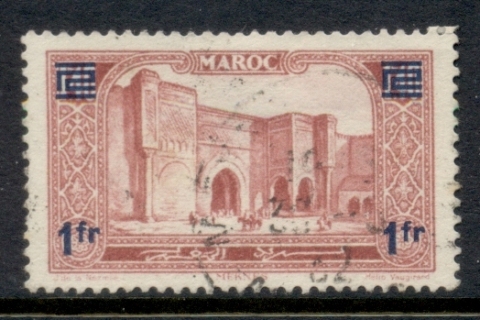 French Morocco 1931 Pictorial Surch 1fr on 1.40fr
