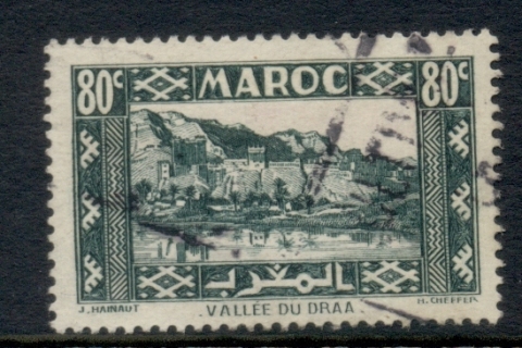 French Morocco 1939-42 Pictorials 80c green