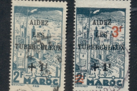 French Morocco 1945-46 Anti Tuberculosis Opts
