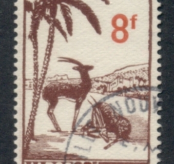 French Morocco 1948 Surcharge 8fr on 20fr