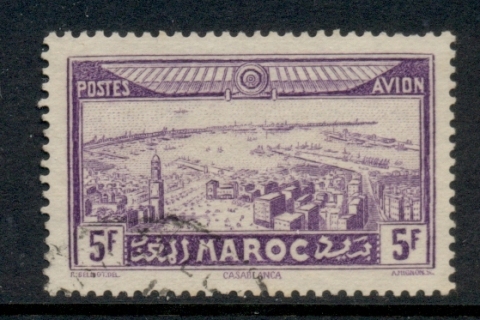 French Morocco 1933 Air mail Casablanca 5fr