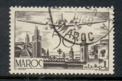 French Morocco 1945 Airmail Plane