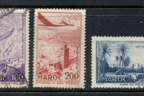 French Morocco 1955 Air Mail Pictorials