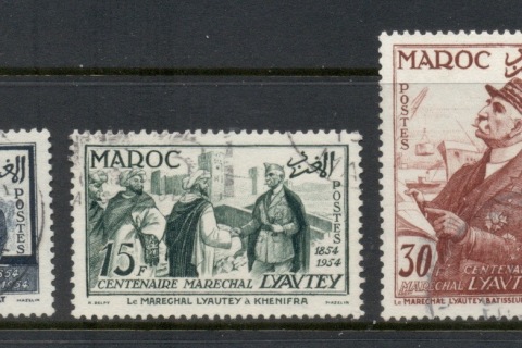 French Morocco 1954 Marshal Lyautrey Birth Centenary