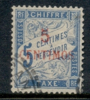 French Morocco 1896 Postage Due 5c on 5c
