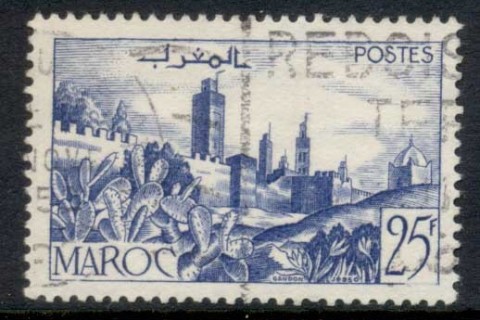 French Morocco 1949 Walled City 25f
