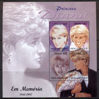 Mozambique-1997 Princess Diana in Memoriam