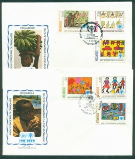 Mozambique-1979-IYC-International-Year-of-the-Child-2x-FDC-lot32099