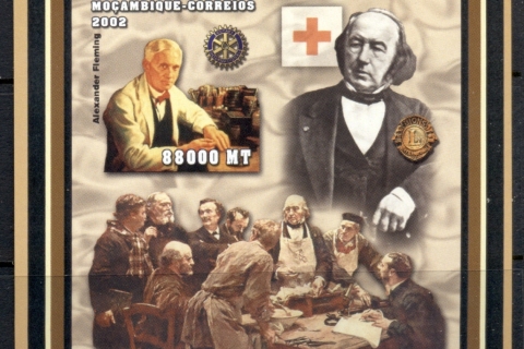 Mozambique-2002-Famous-Doctors-Alexander-Fleming-IMPERF-MS-MUH