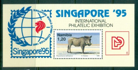 Namibia-1995-Singapore-95-Stamp-Ex-Boar-MS-MUH