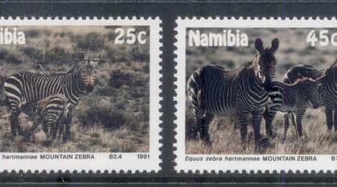 Namibia-1991 WWF Hartmann's Mountain Zebra