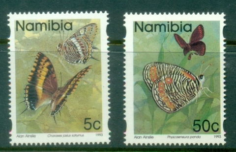Namibia-1997-Butterflies-reissue-syncopated-perfs-MUH