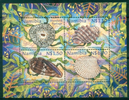 Namibia-1998-Marine-Life-Shells-MS-MUH