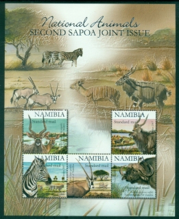 Namibia-2007-African-Fauna-The-Second-SAPOA-Joint-Issue-MS-MUH
