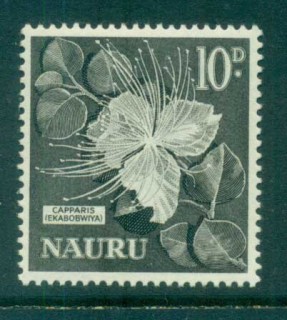 Nauru-1963-65-Capparis-10d-MLH-lot79474