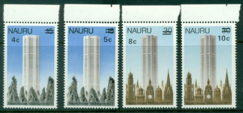 Nauru-1978-Nauru-House-Surcharges-MUH