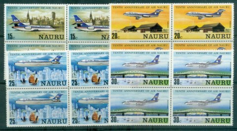 Nauru-1980-Air-Nauru-10th-Anniversary-Blk4-MUH