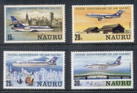 Nauru-1980-Air-Nauru-10th-Anniversary-MUH