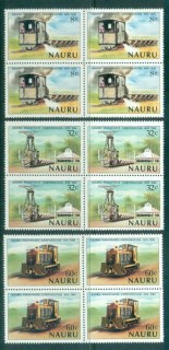 Nauru-1980-Phosphate-Trains-Blk4-MUH