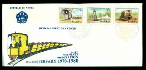 Nauru-1980-Phosphate-Trains-FDC-lot51587