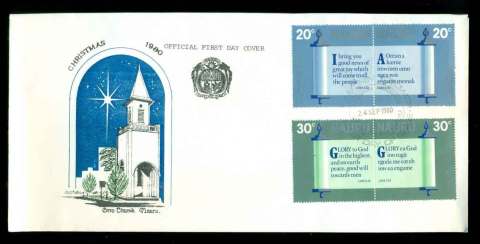 Nauru-1980-Xmas-FDC-lot51580