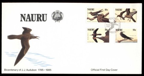 Nauru-1985-Audubon-Birds-FDC