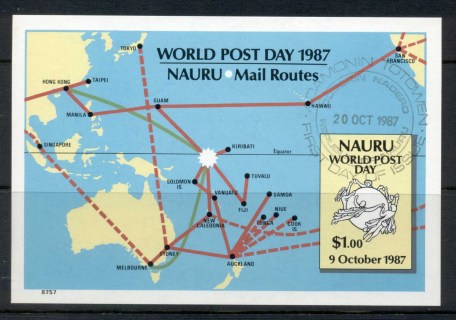 Nauru-1987-World-Post-Day-MS-MUH