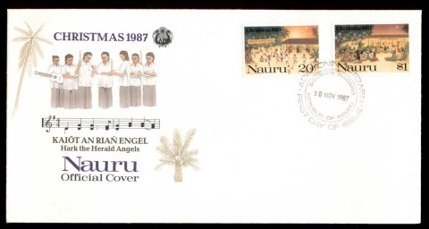 Nauru-1987-Xmas-FDC