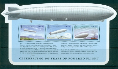 Nauru-2003-100-Years-of-Powered-Flight-MS-3-MUH-lot31942